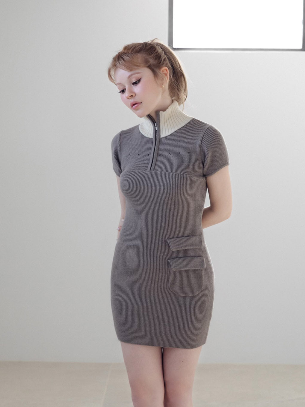 アンドマリー andmarry fleur knit mini dress - 247leads.ca