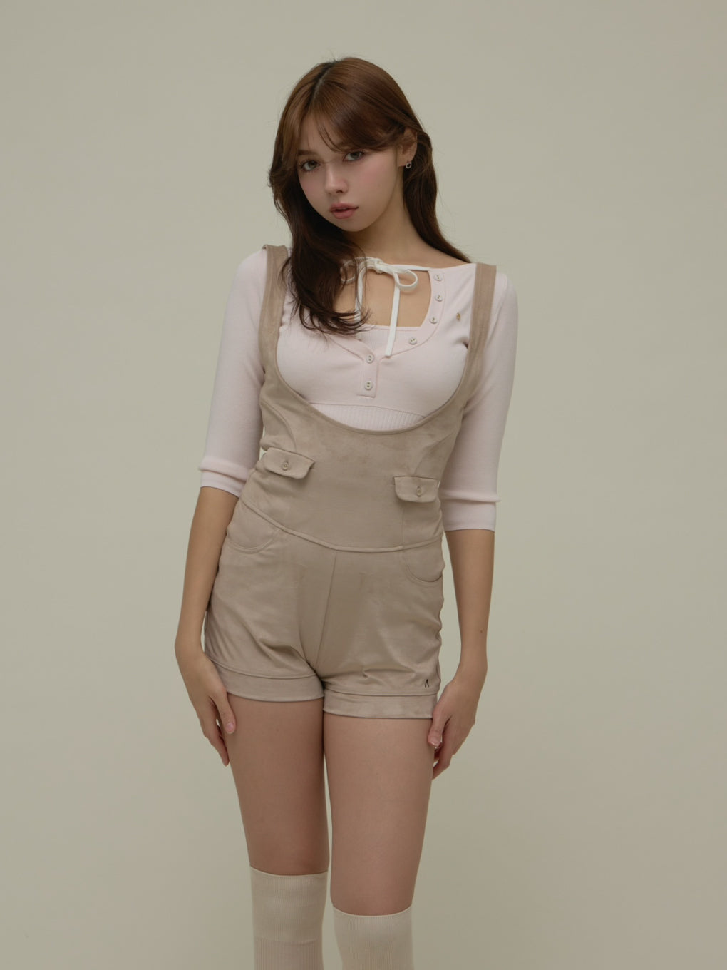 Hein ribbon knit tops