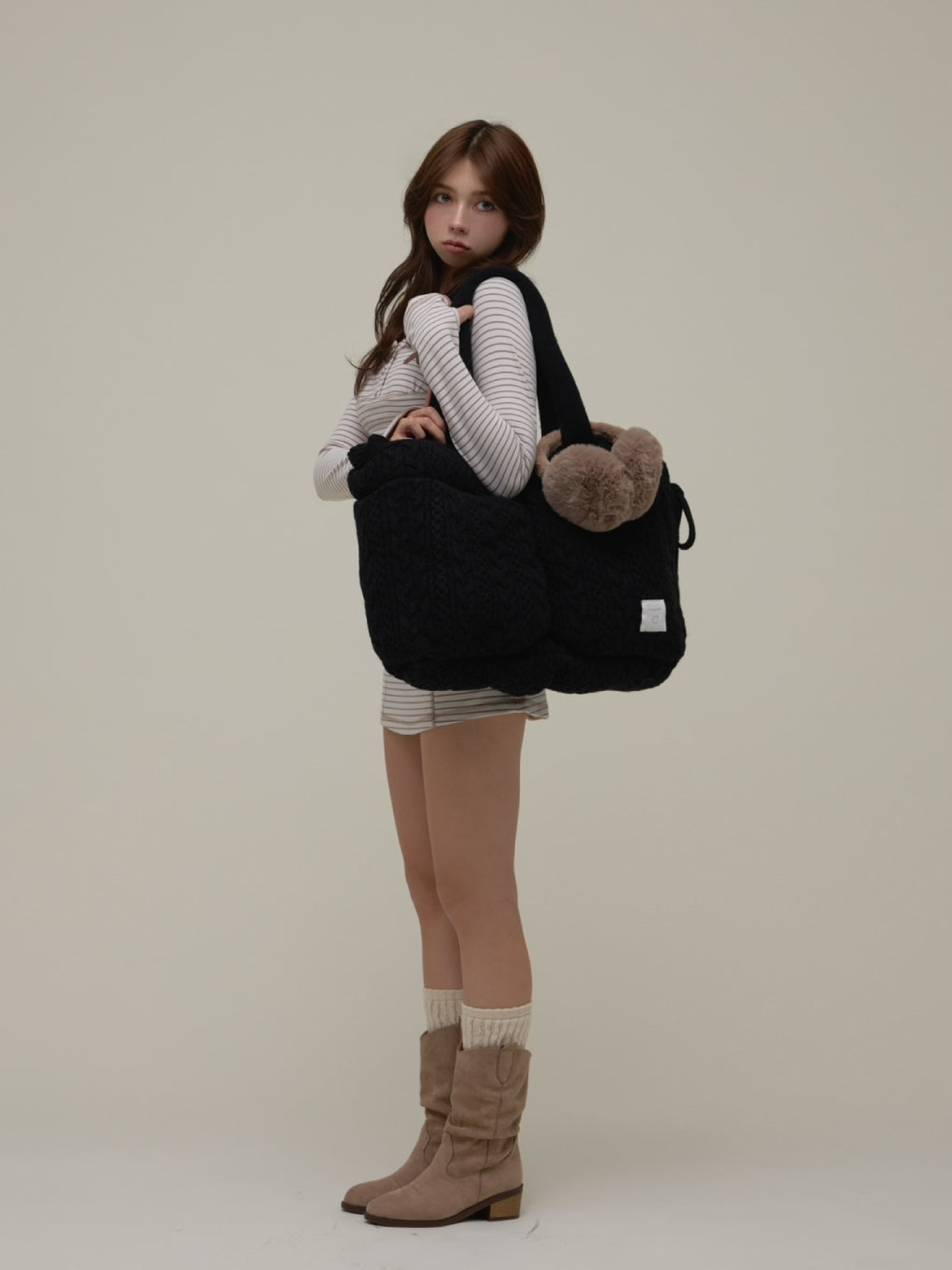 ANDMARY】Mary quilting knit bag