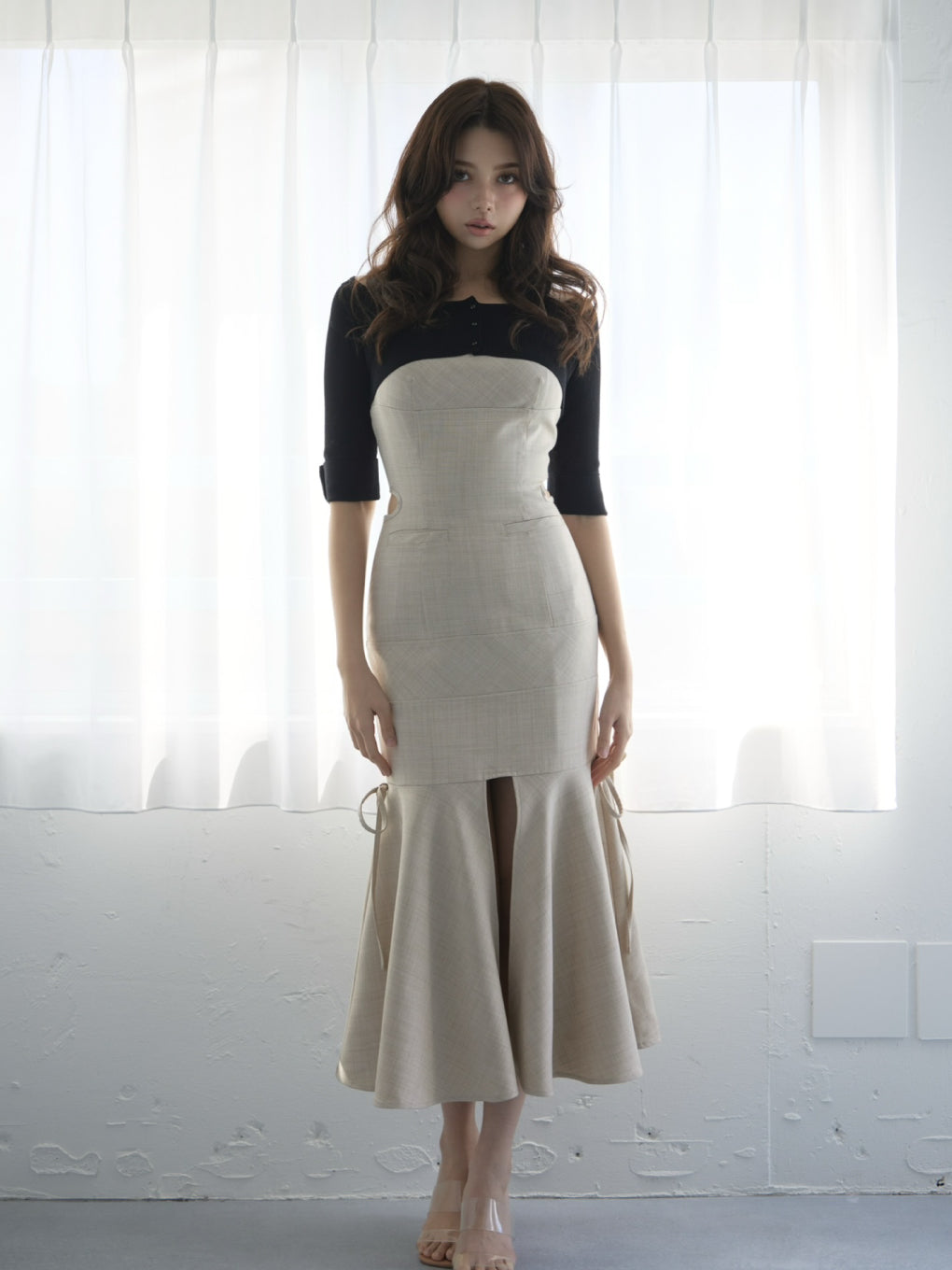 ANDMARY】Lisa check long dress