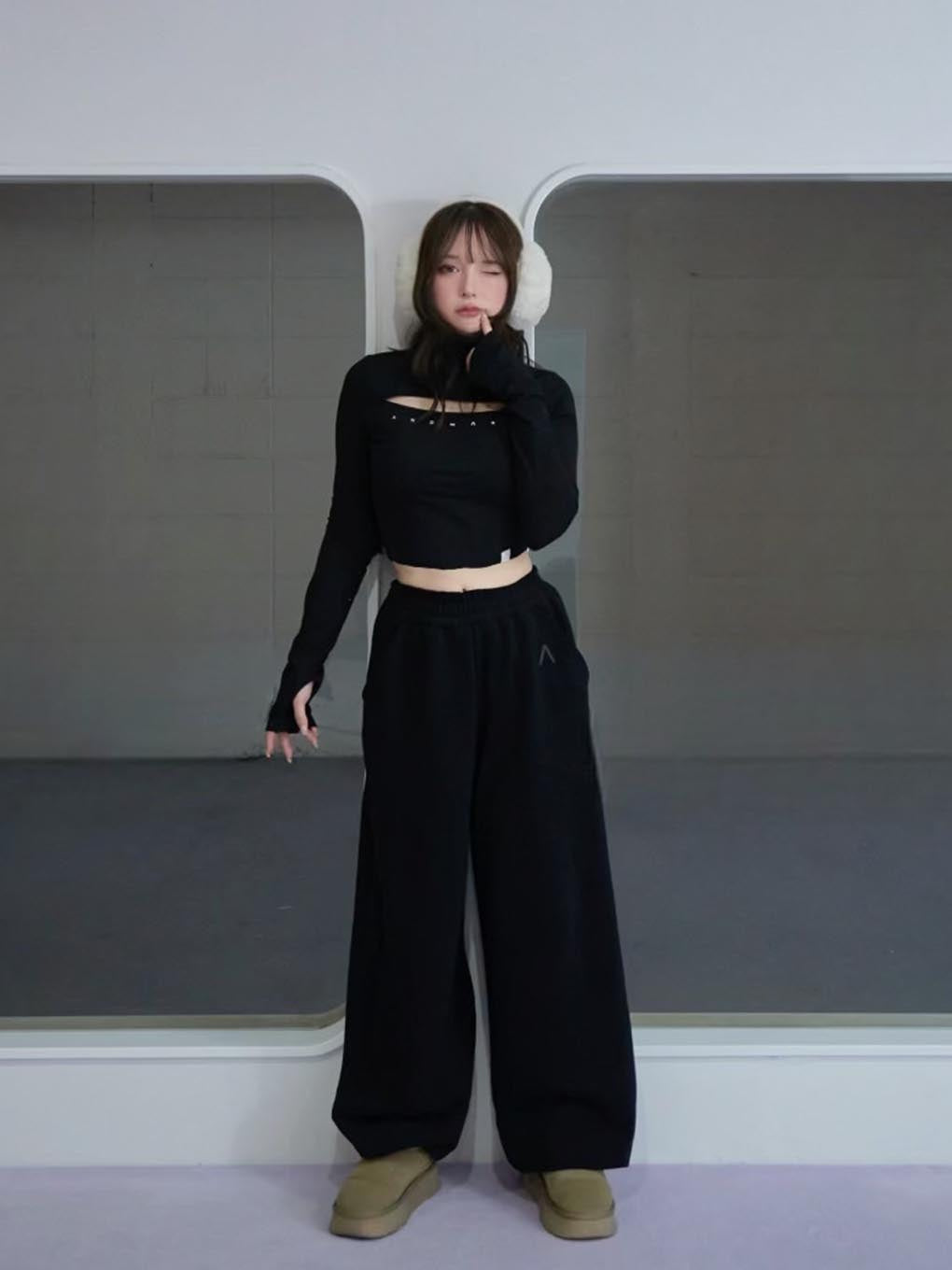 8,792円andmary  Luna logo tops\u0026pants