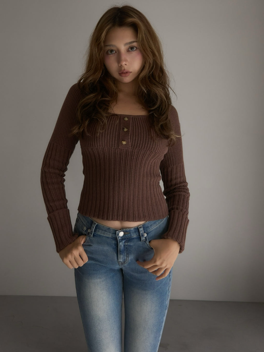 Heart button rib tops