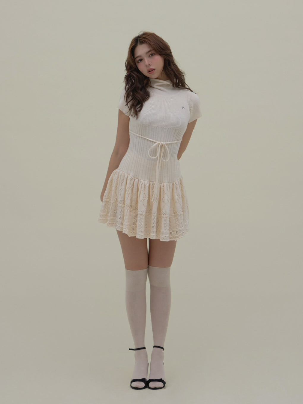 ANDMARY】Aletta frill mini dress