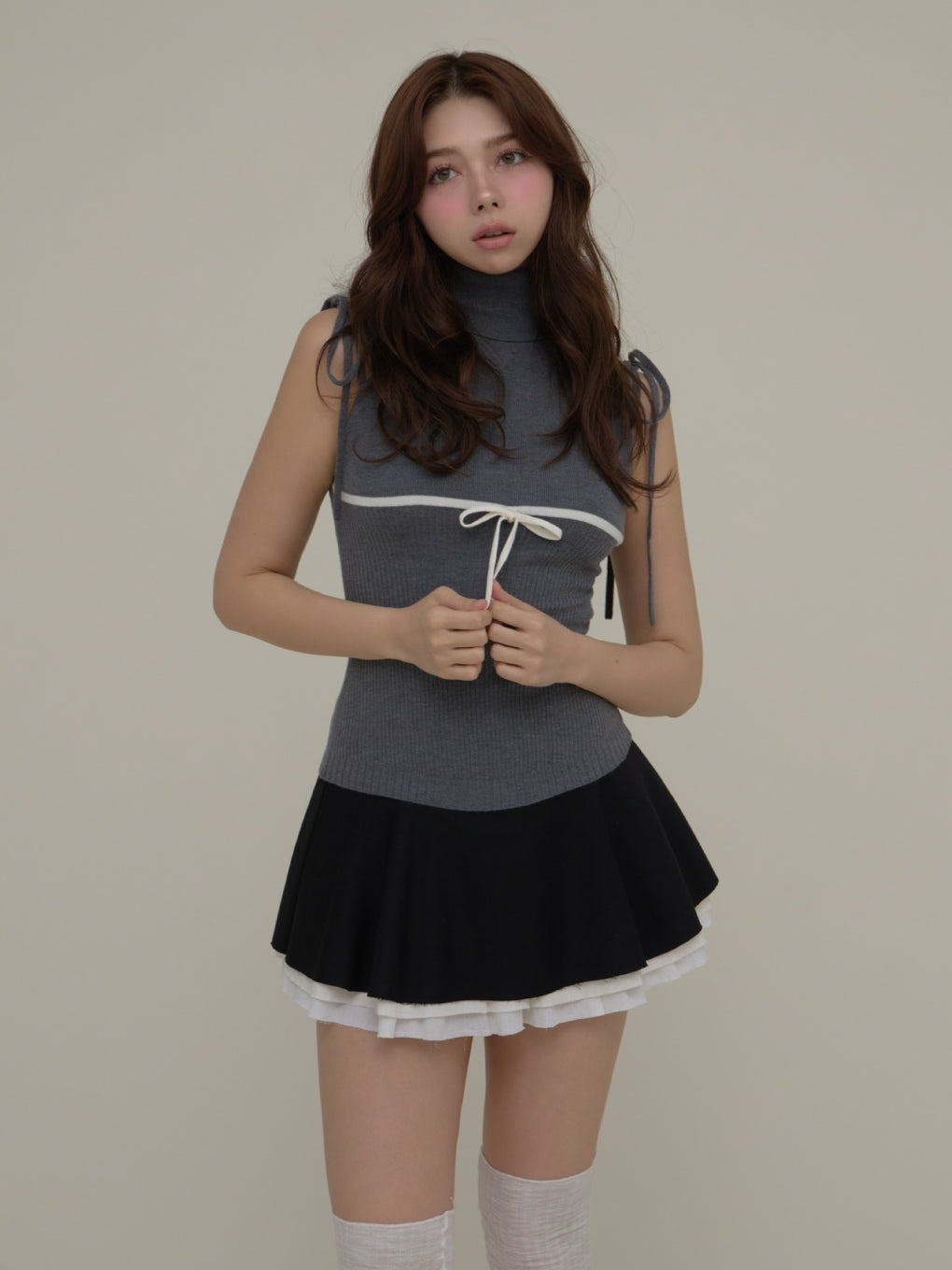 Chuchu flare mini skirt