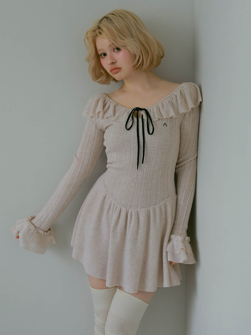 Hana knit mini dress