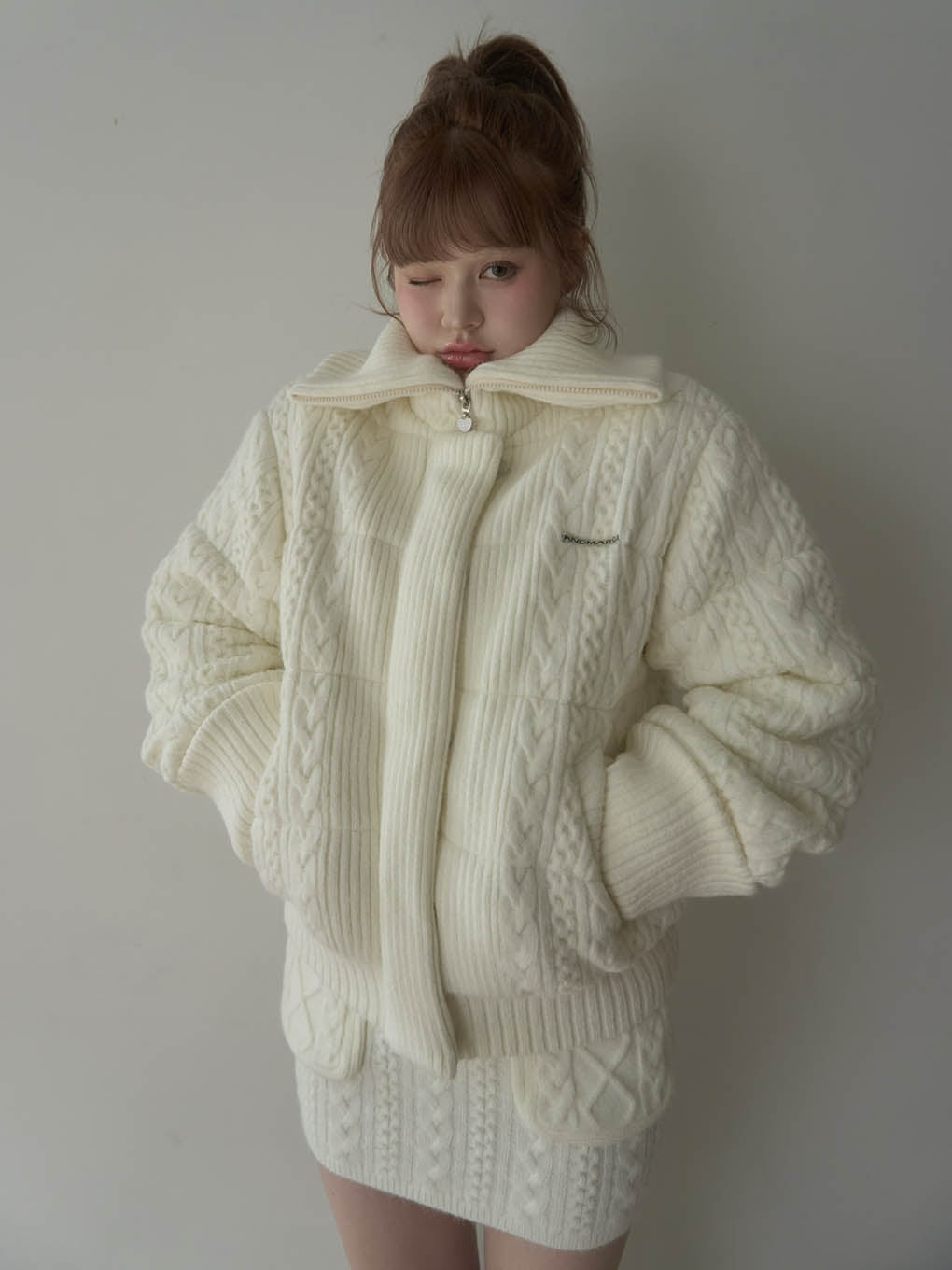 Mary quilting knit jacket