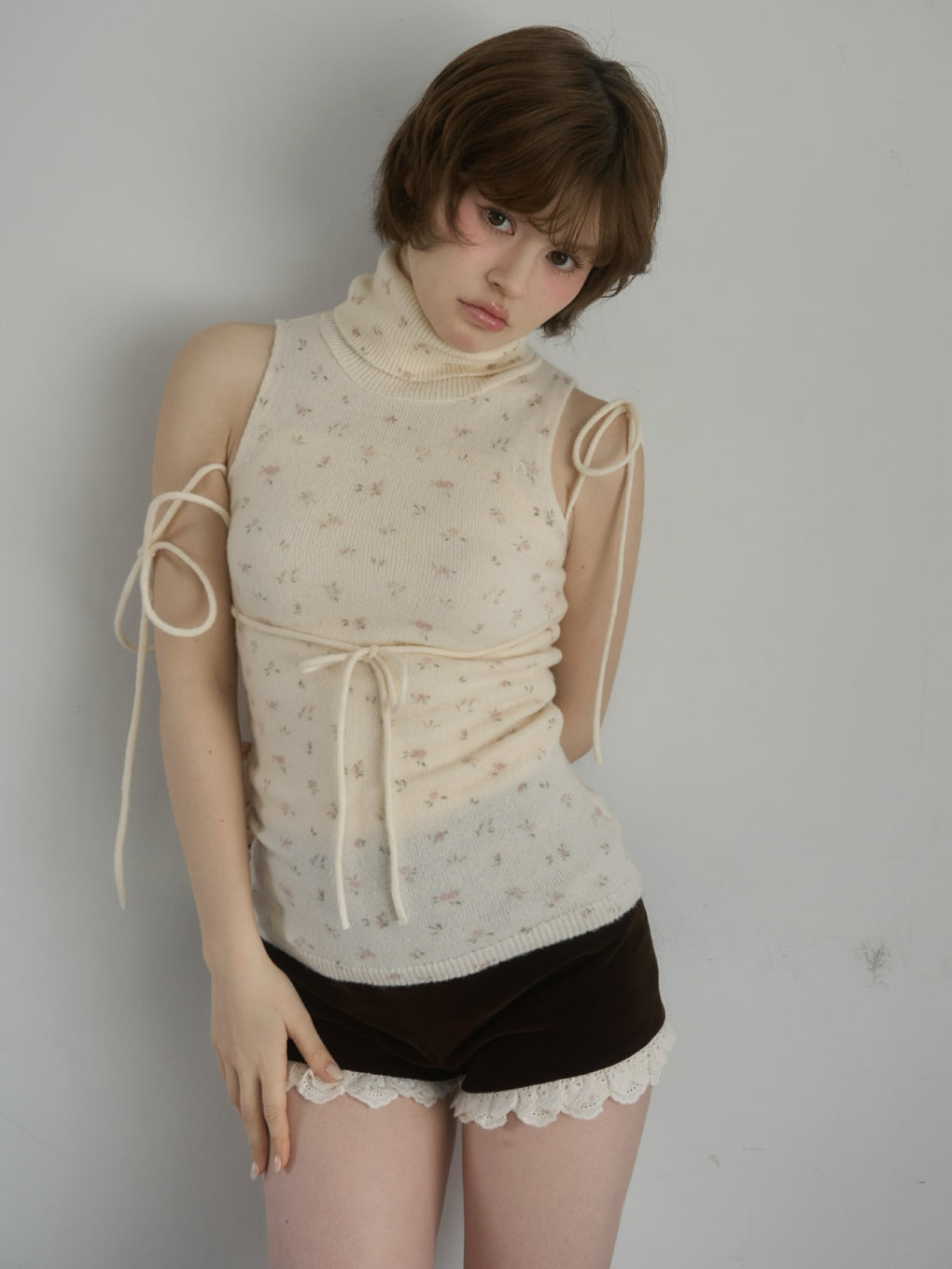 即日発送　アンドマリー Flower ribbon tops red andmary Flower ribbon tops red - メルカリ