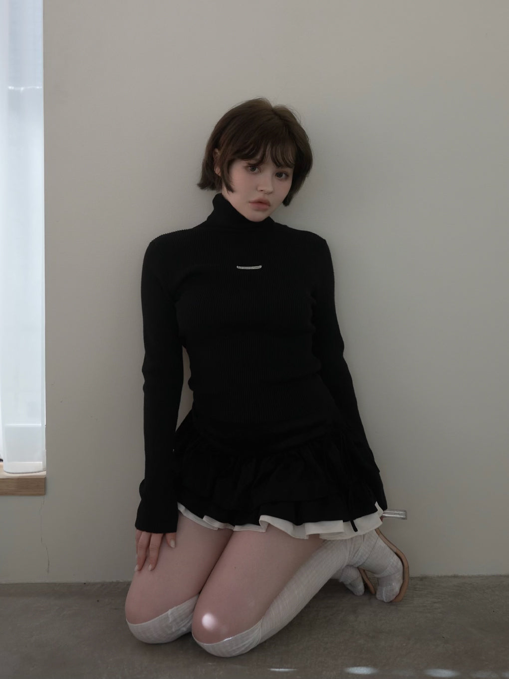 Mary turtle knit tops