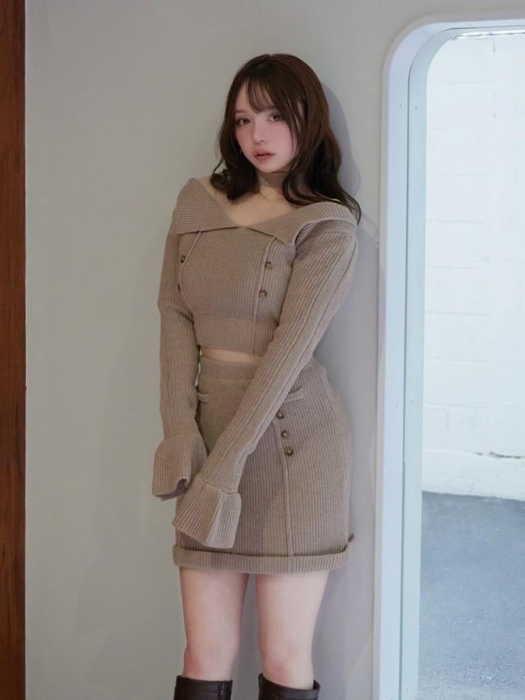 ANDMARY】Flora knit set up