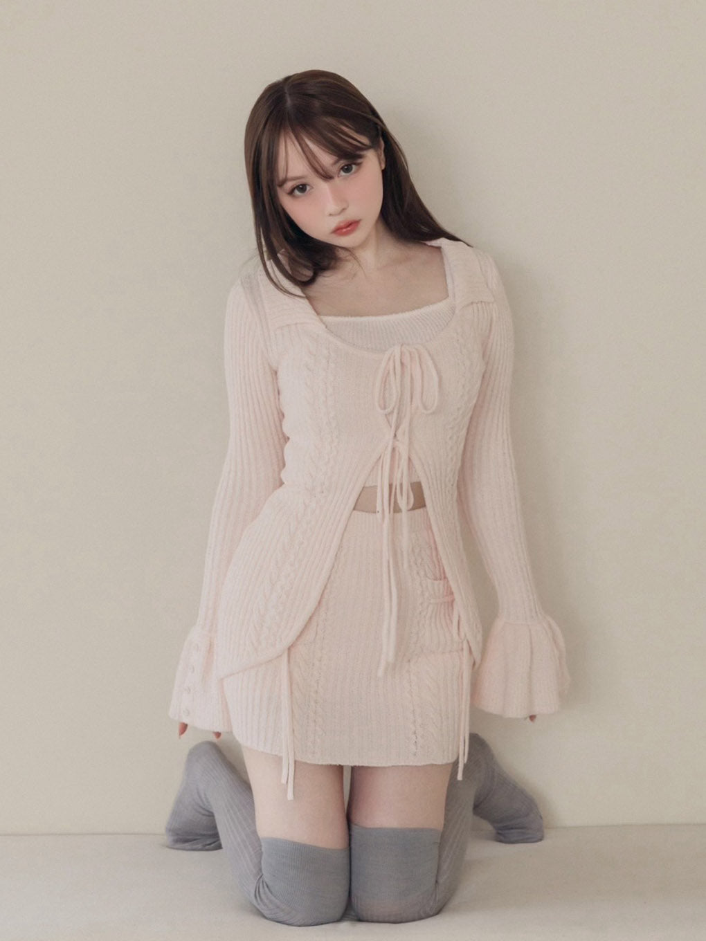 ☆大人気商品☆ 【andmary アンドマリー】 Abbie knit skirt スカート ...