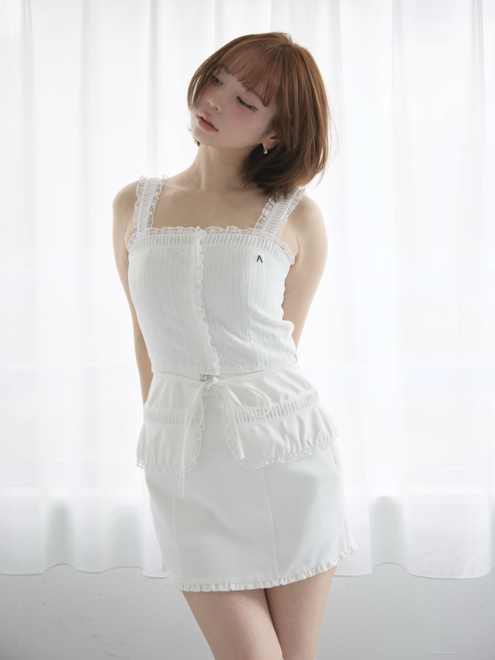ANDMARY】Katie lace frill set up