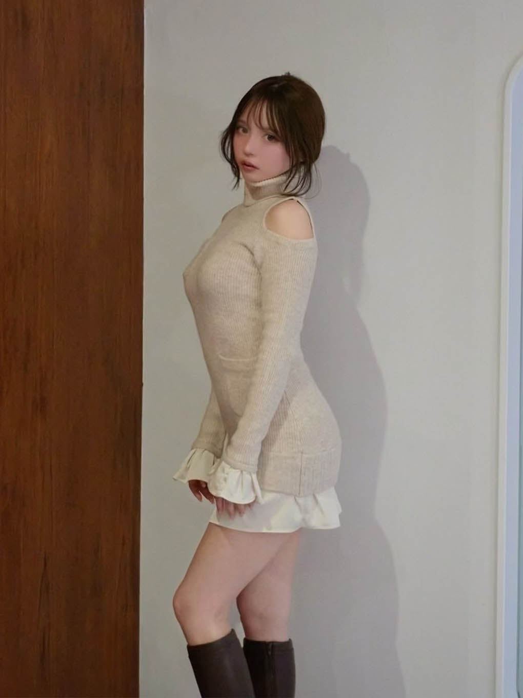 ANDMARY】Demi knit mini dress