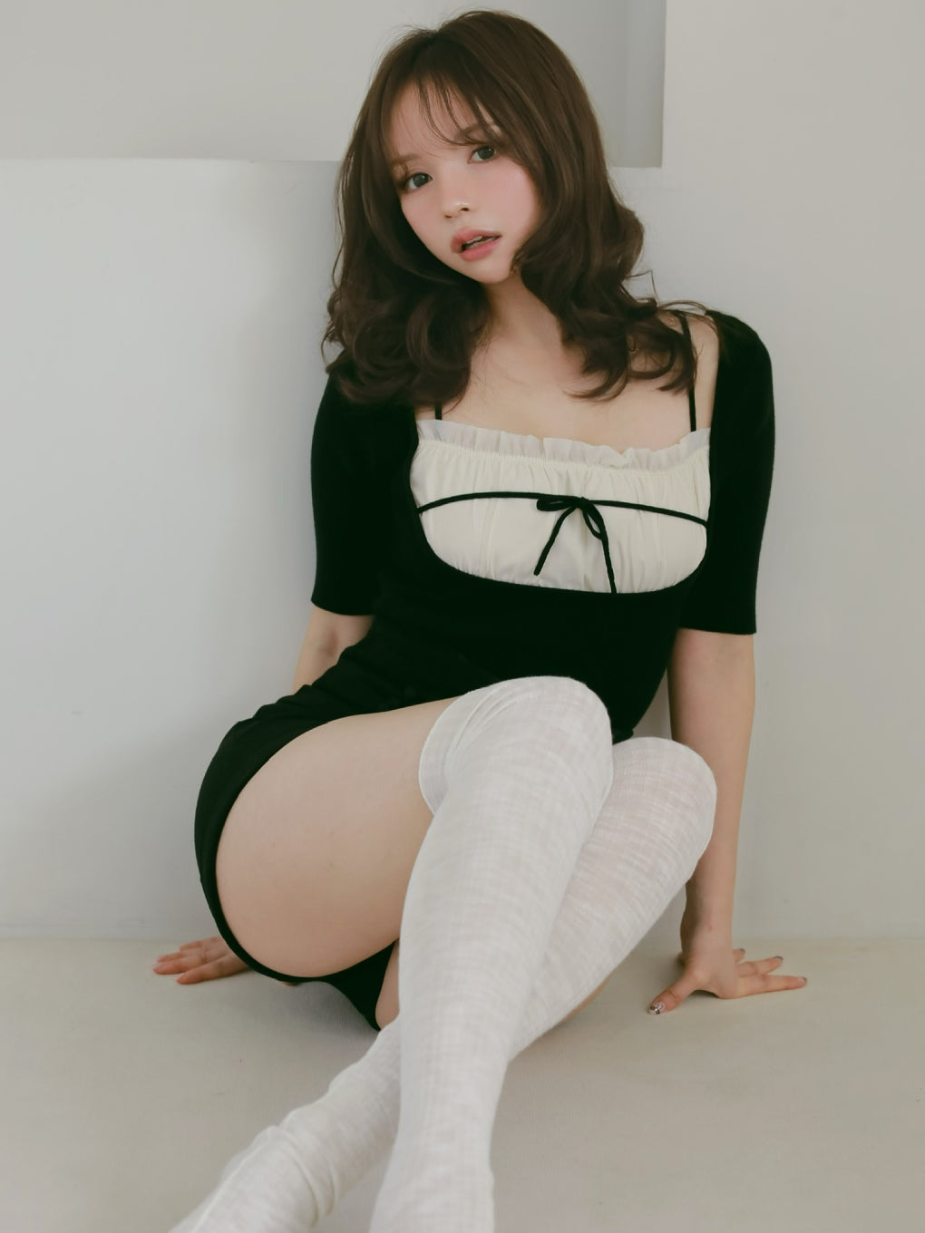 トップス ANDMARY Mew frill tops ANDMARY】Mew frill tops