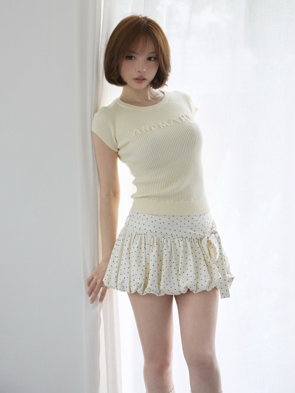 ANDMARY】Posey balloon mini skirt