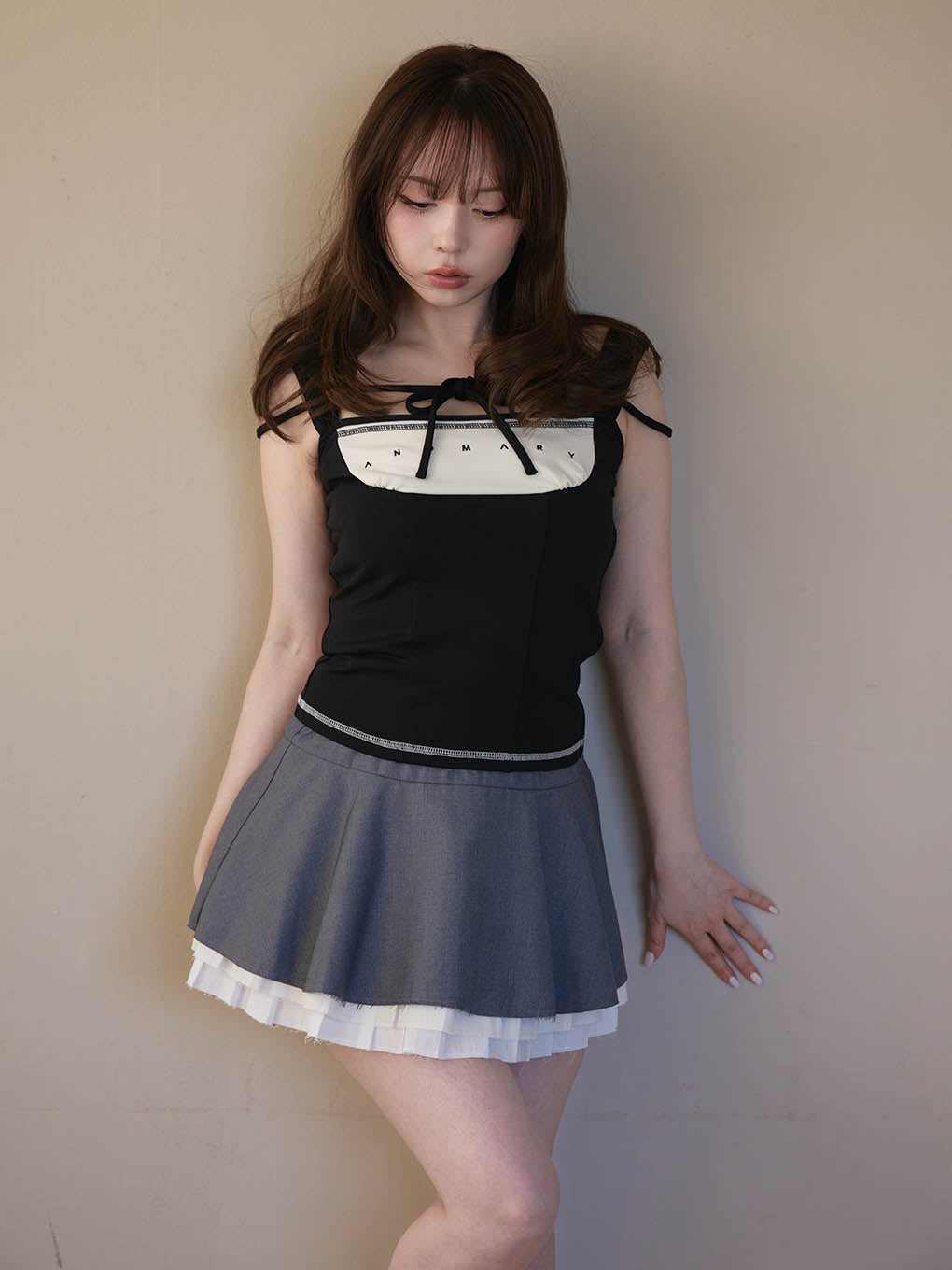 Chuchu flare mini skirt