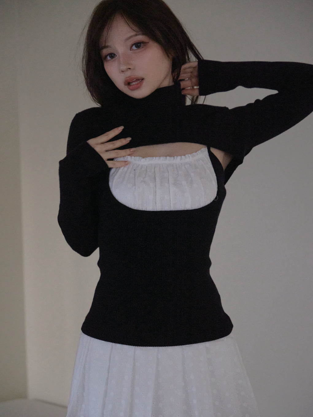 Poppy lace set dress