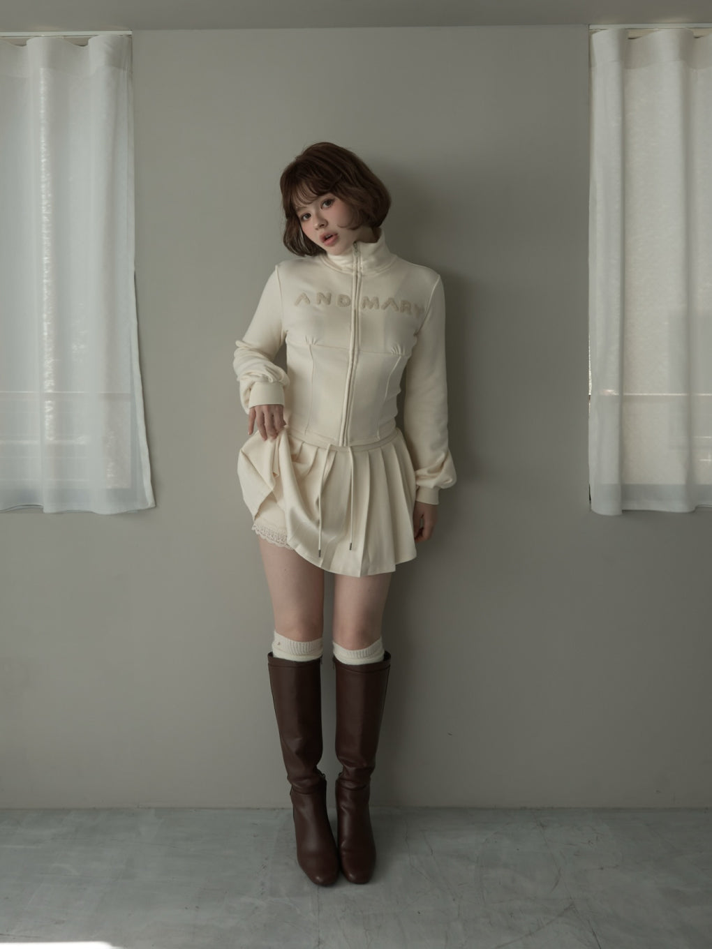 ANDMARY】Lace logo set up