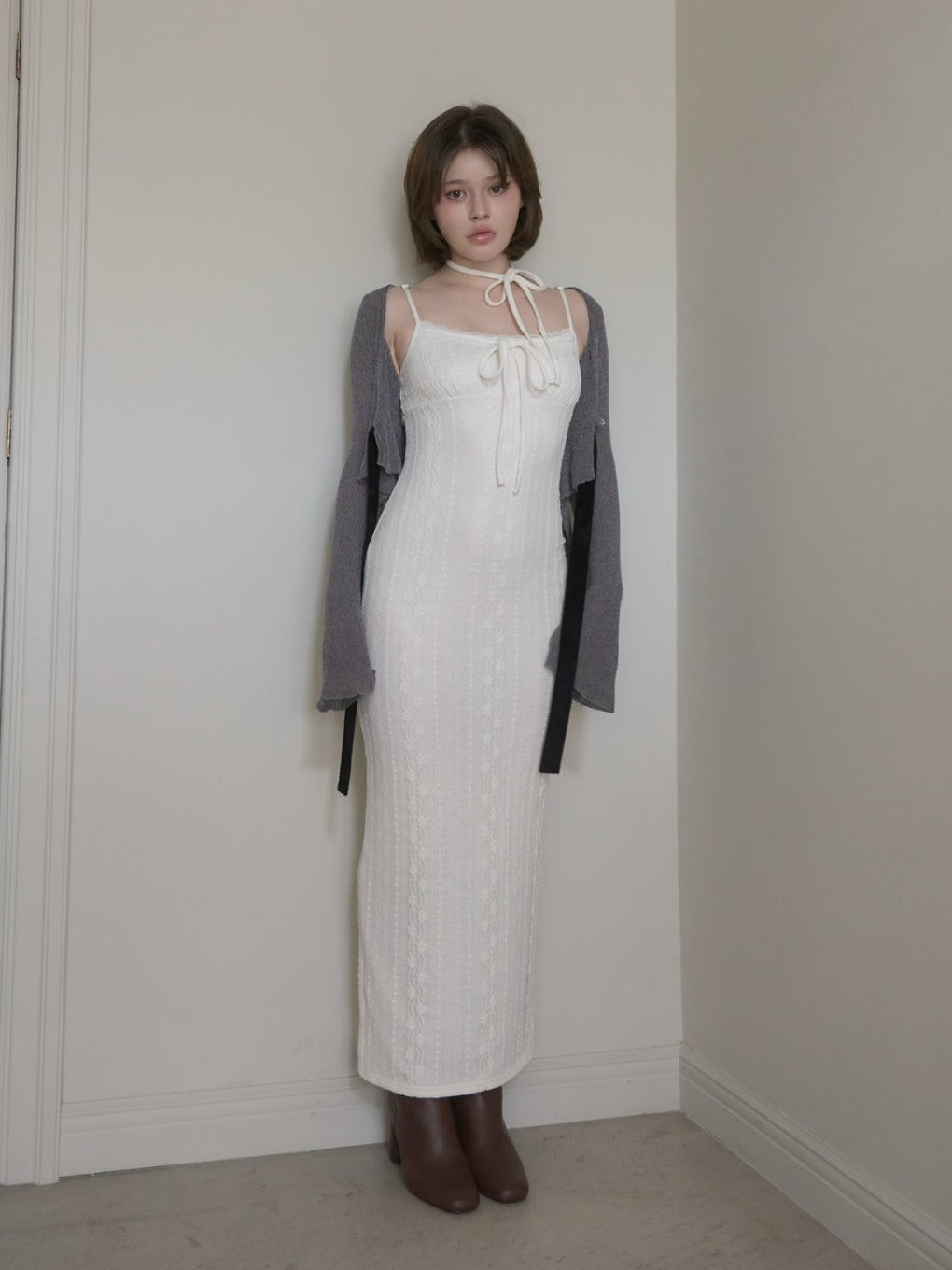 ANDMARY】Aria flower set long dress