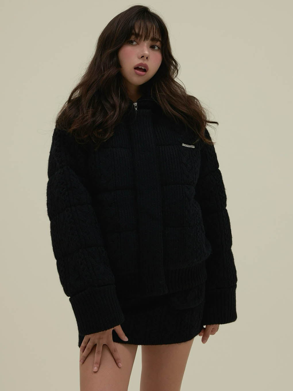 Mary quilting knit jacket