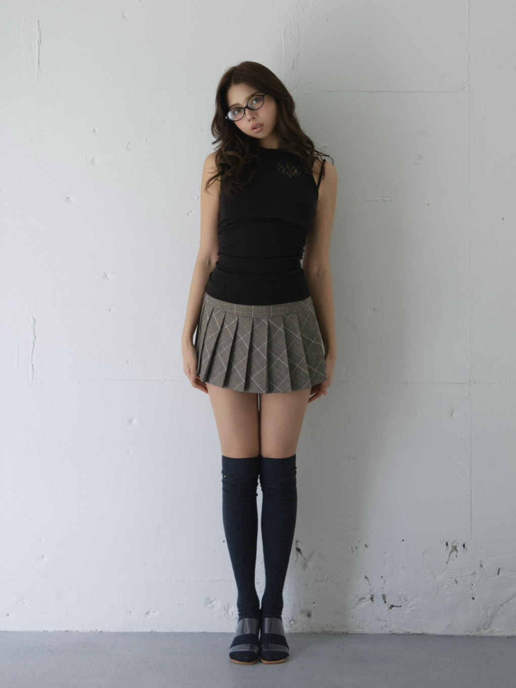 ANDMARY】Donna pleats mini skirt