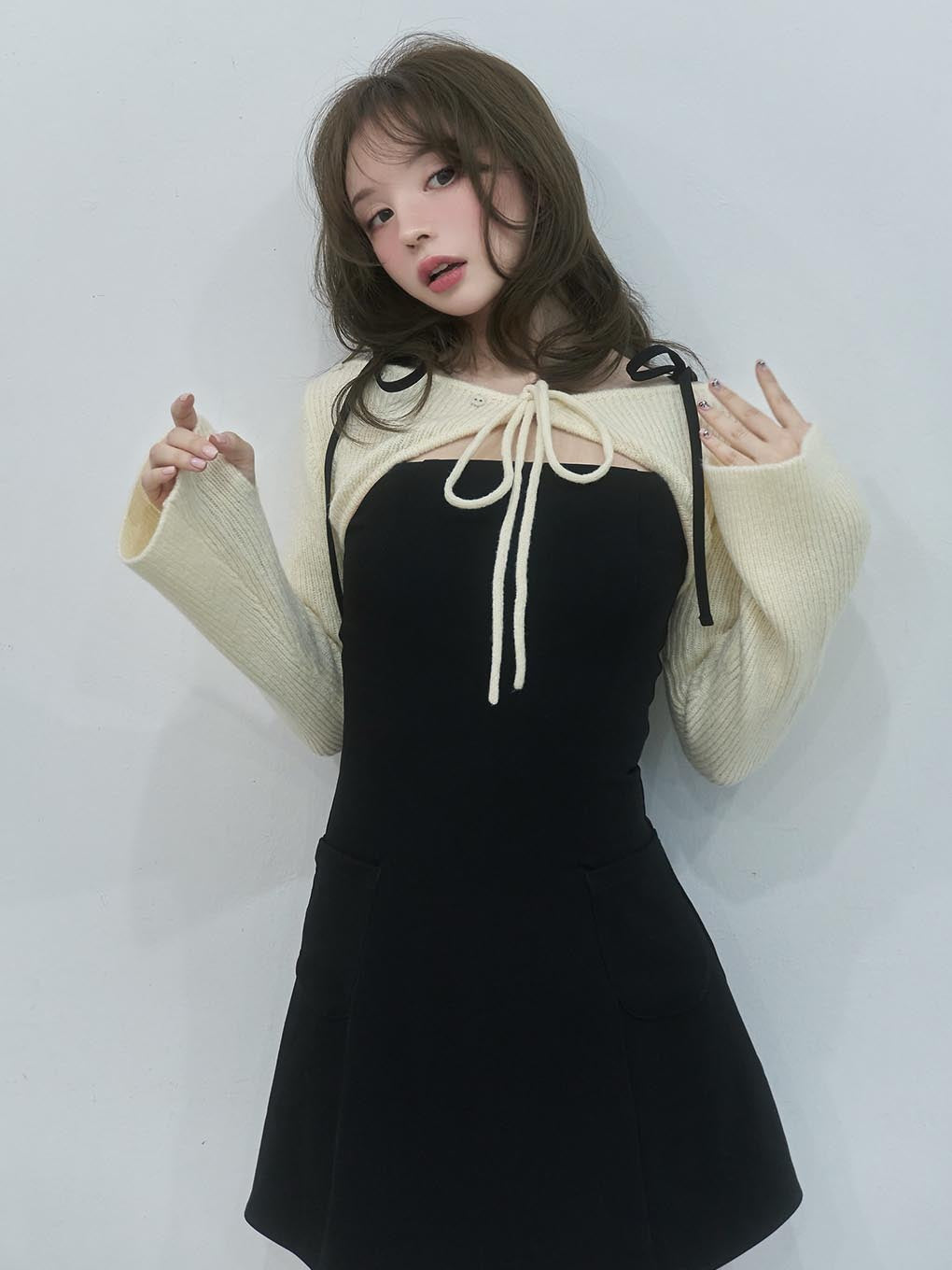 Lamia knit set mini dress