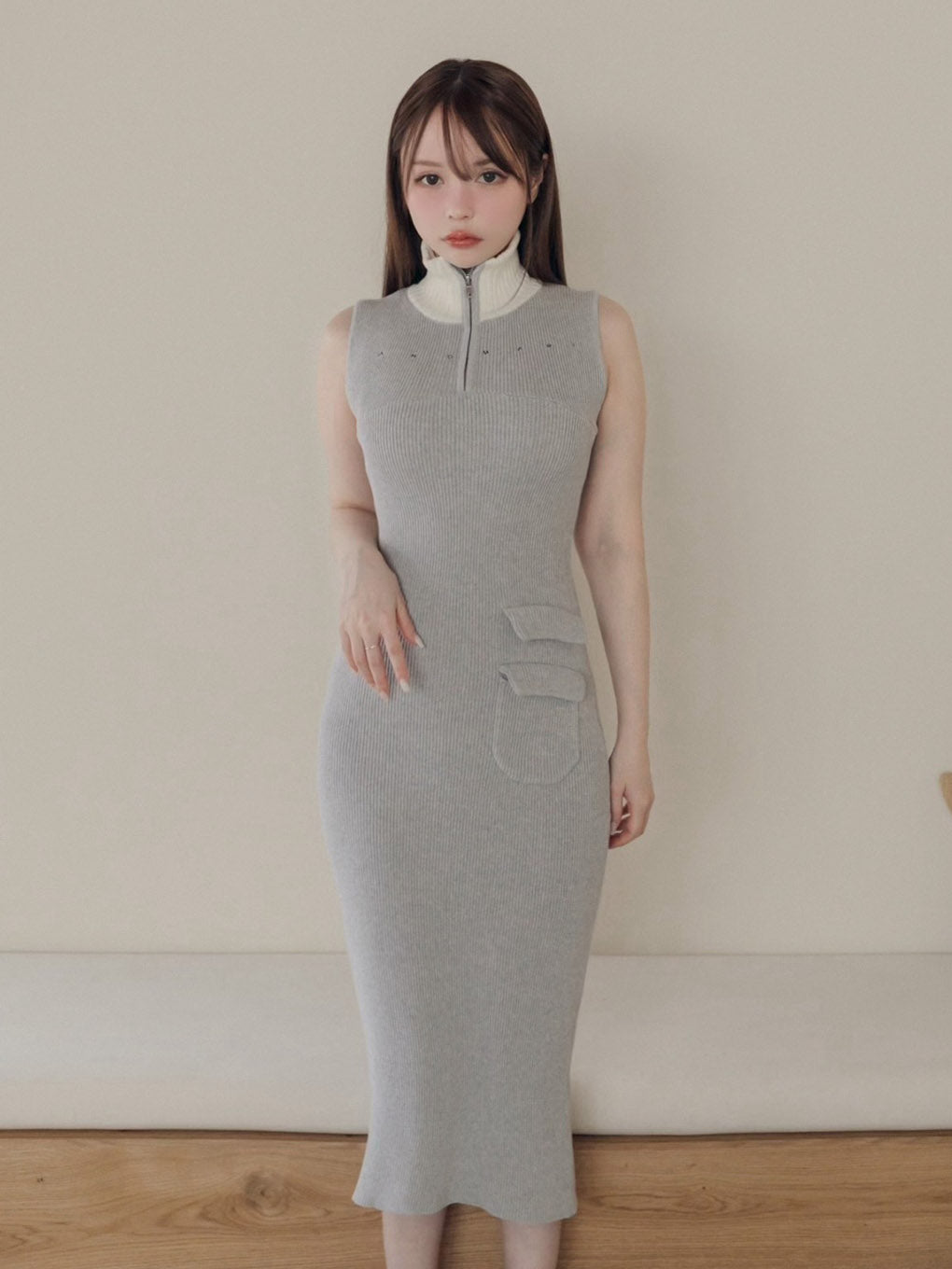 Leila knit long dress