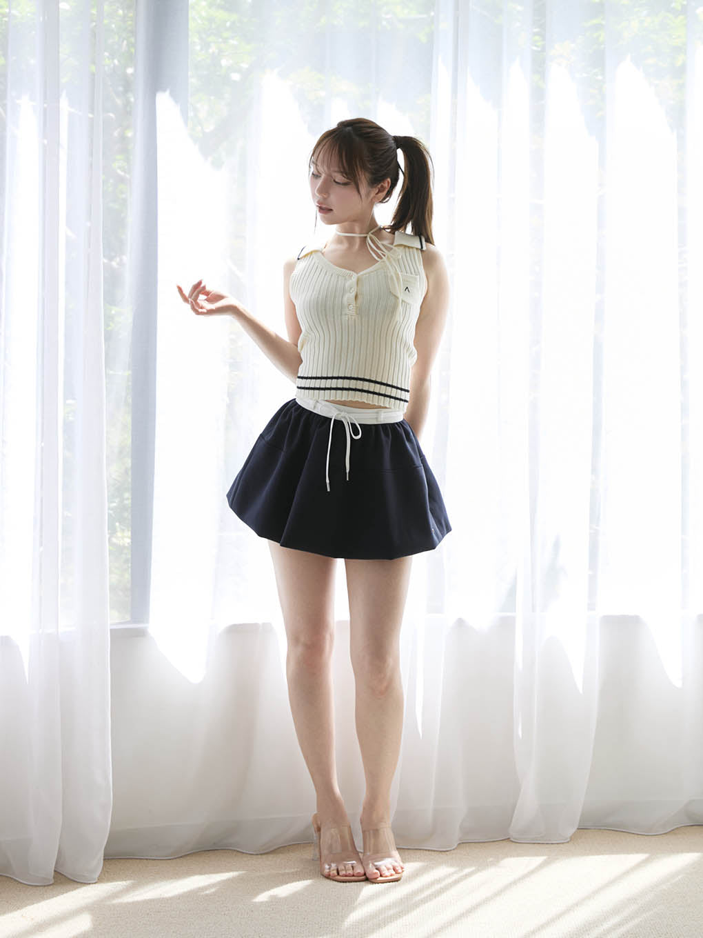 Murphy flare mini skirt
