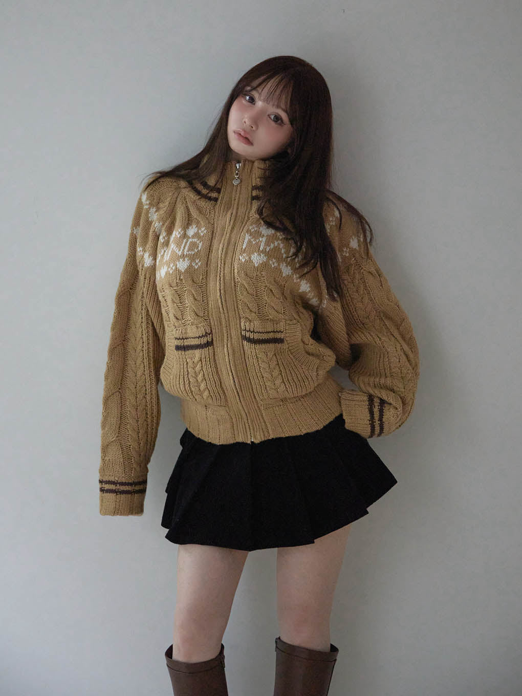 Amanda pleats skirt
