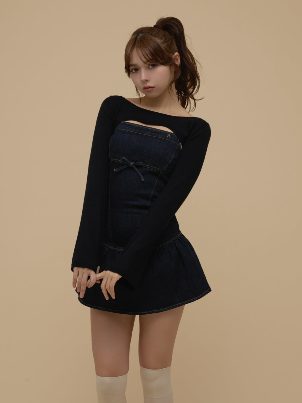 ANDMARY】Bonnie denim mini dress