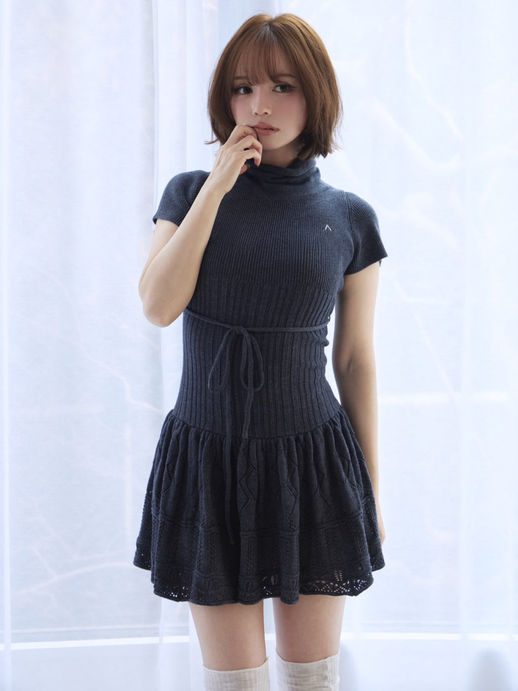 ANDMARY】Aletta frill mini dress