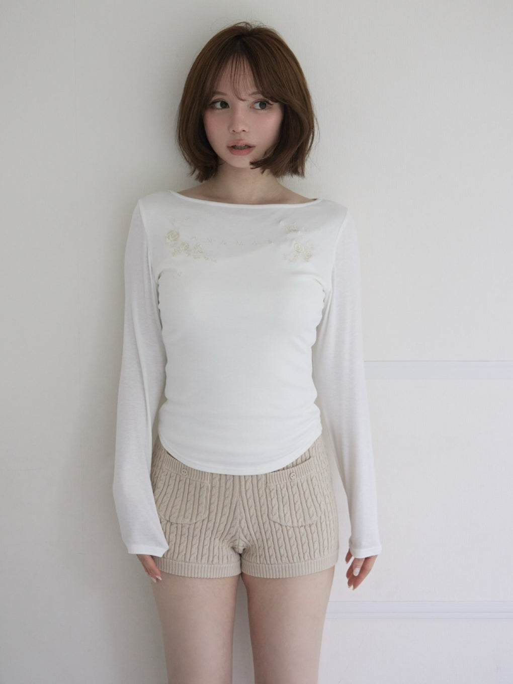 ANDMARY】Mary embroidery tops