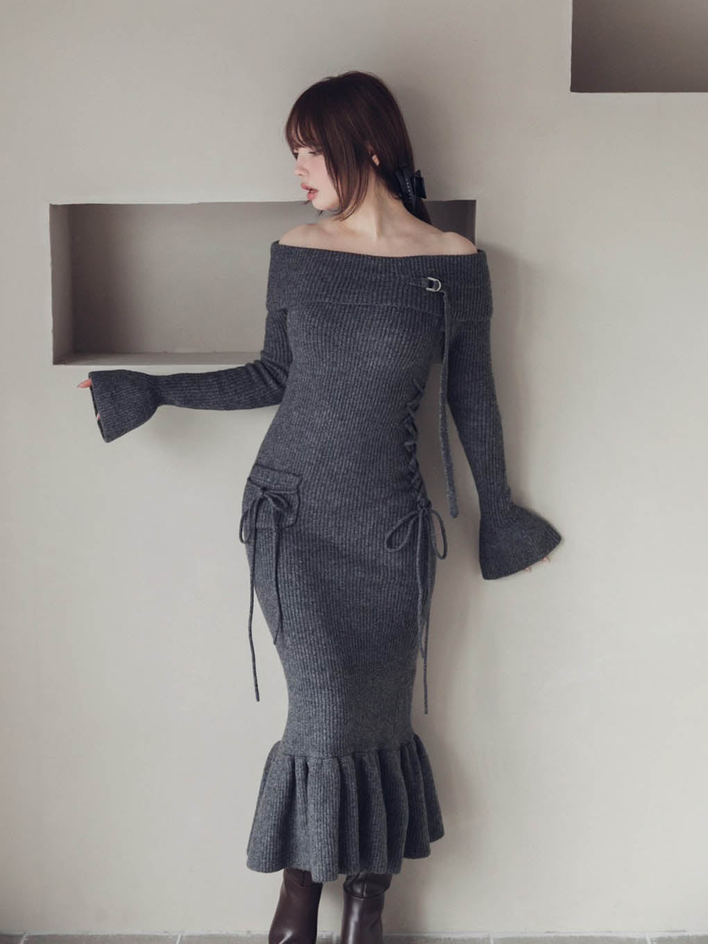 Cheryl knit long dress