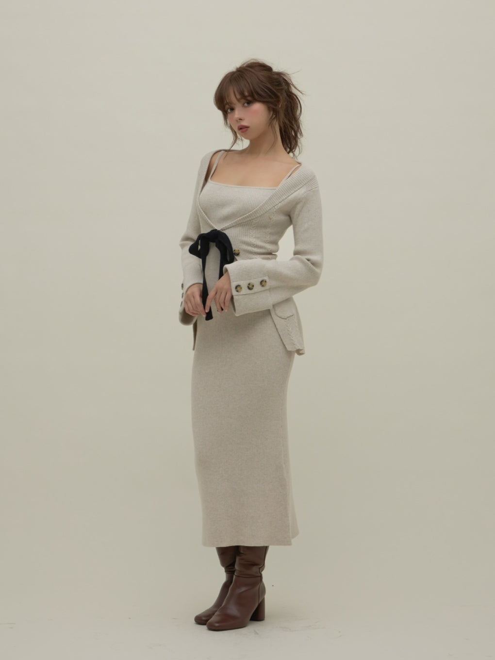 Rola ribbon set dress