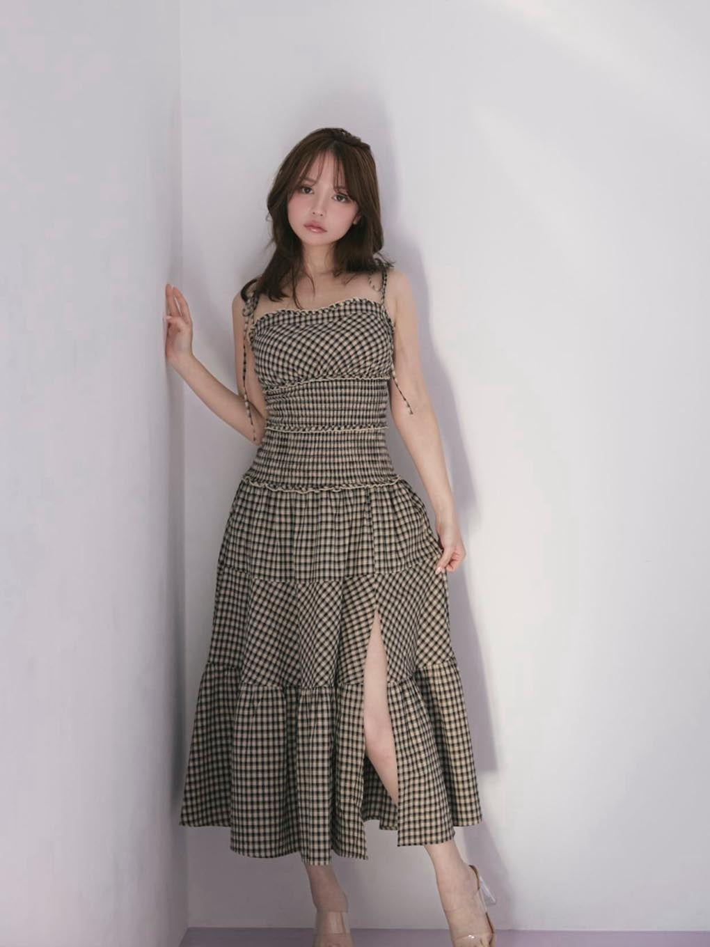 Audrey check dress