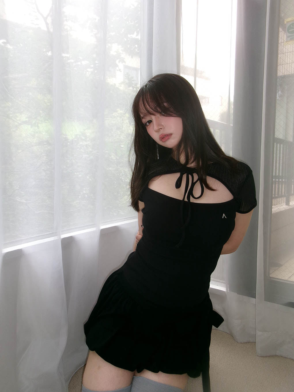 トップス andmary Roy ribbon tops Roy ribbon tops