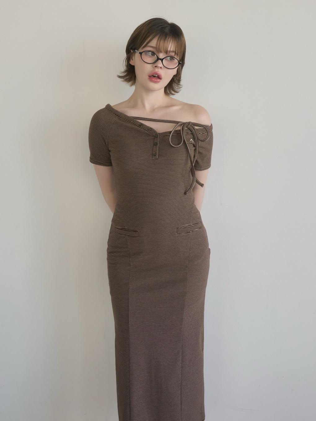 Sunny ribbon long dress