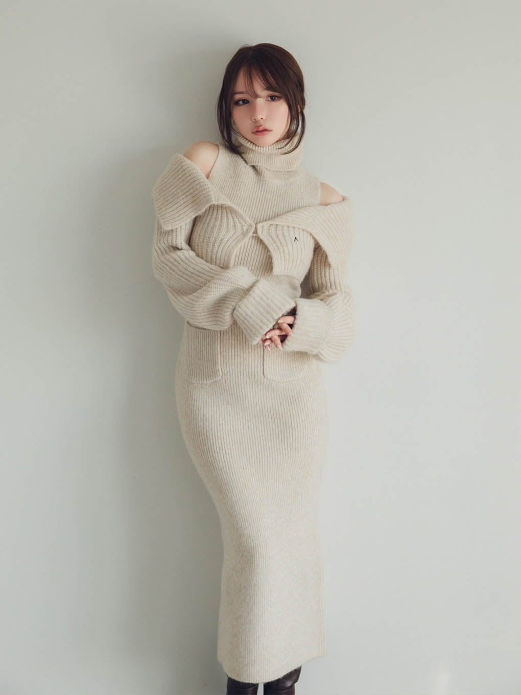 andmary luz knit set dress黒瀧まりあ