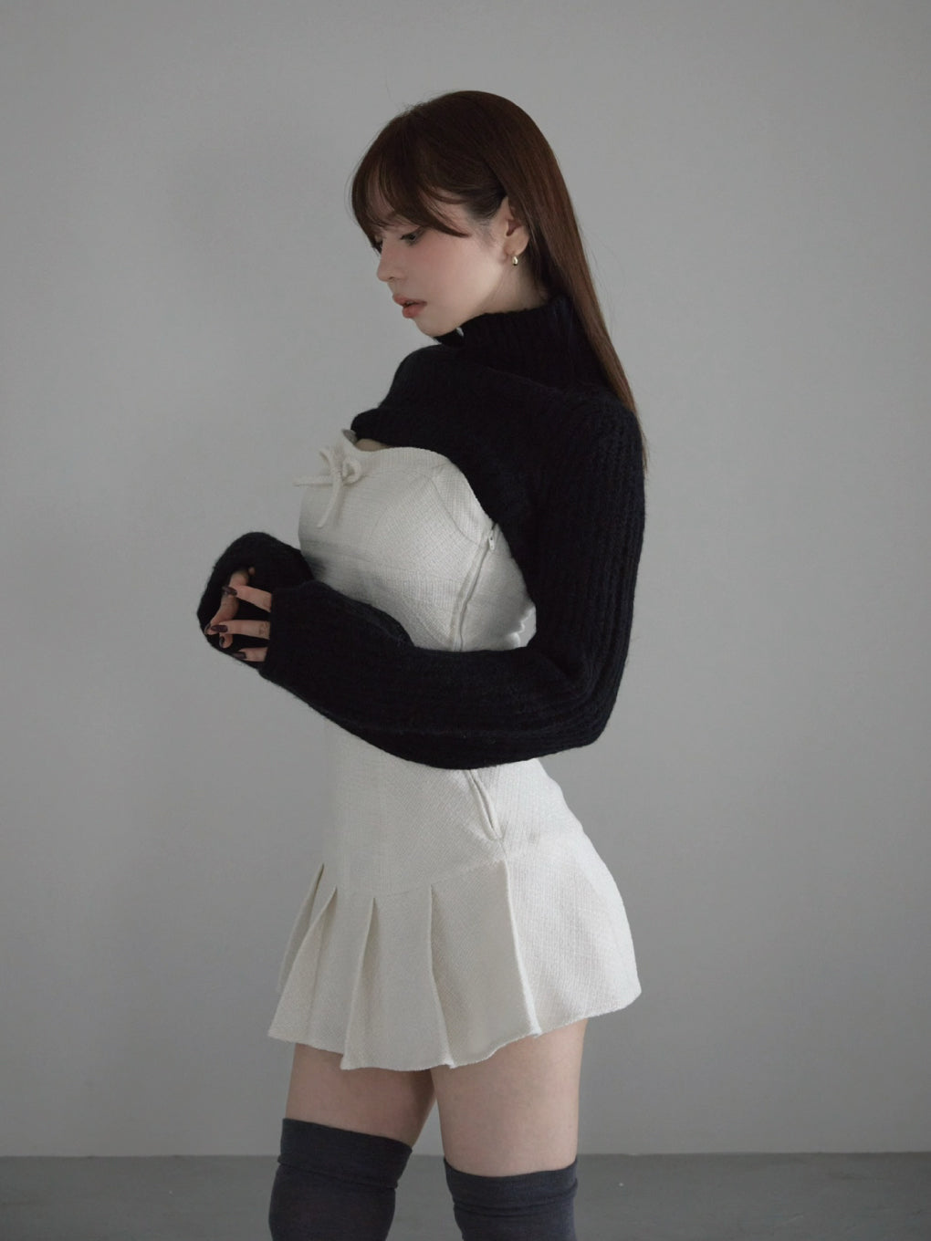 ANDMARY】Twiggy tweed mini dress