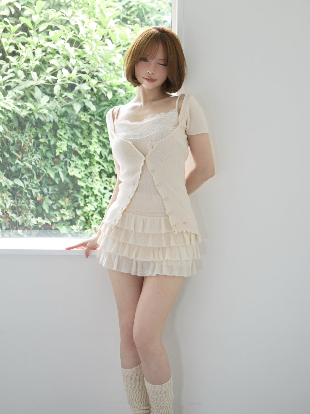 Wendy lace knit set up