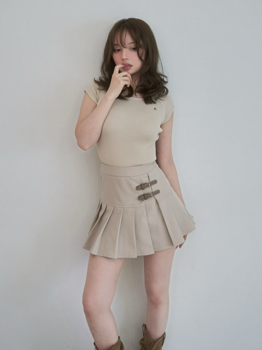 ANDMARY】Elle ribbon knit tops