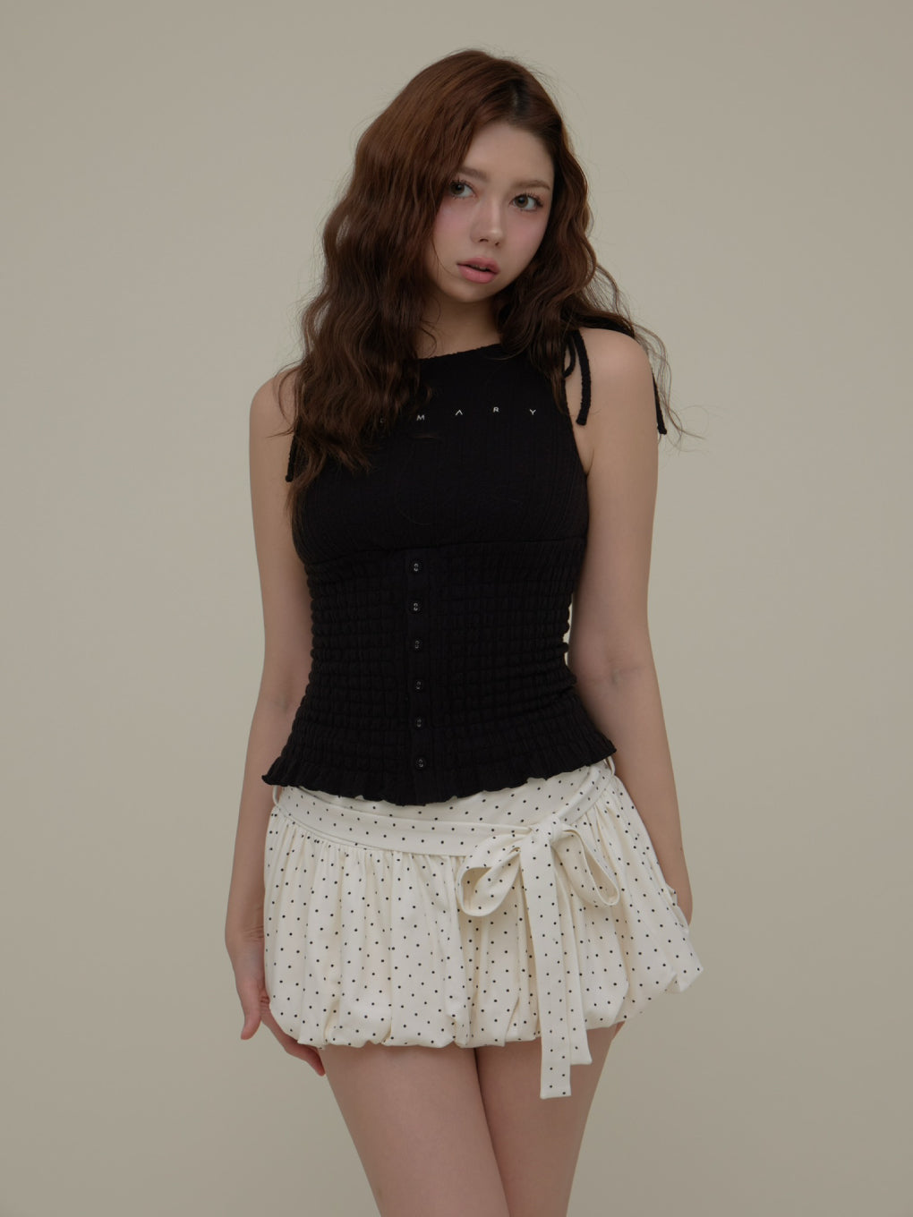 ANDMARY】Lana ribbon tops