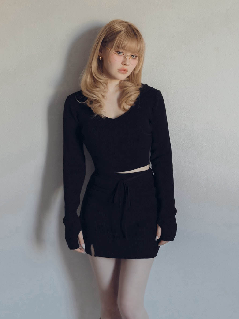 ANDMARY】Lilly silk knit skirt
