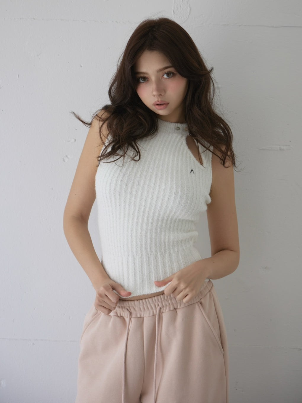 ニット+セーター Andmary Zoff Slit Tank ANDMARY】Zoff slit tank