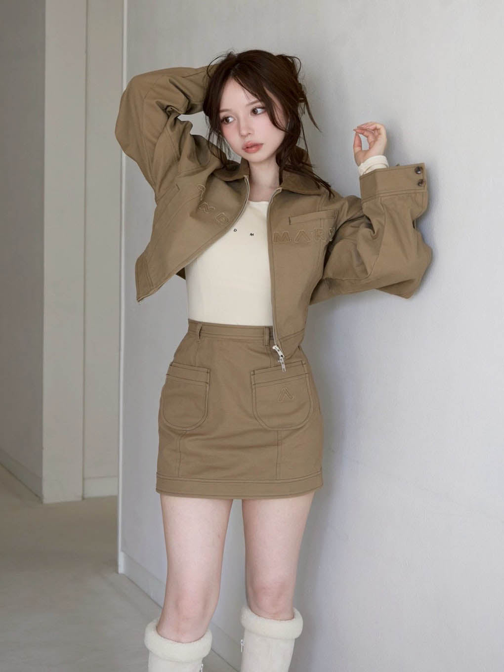 Harper loose twill jacket