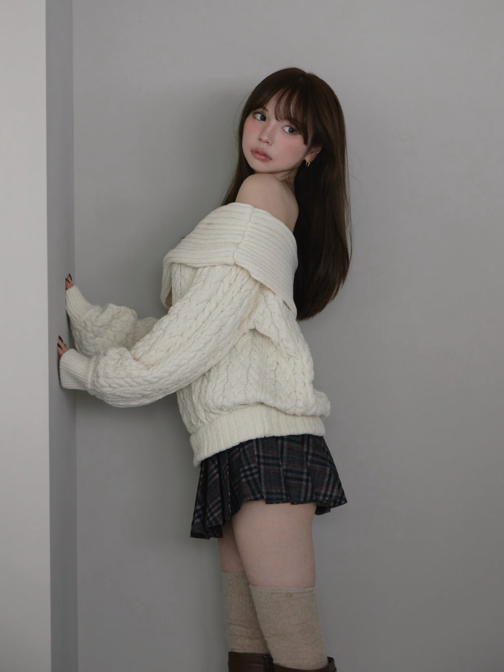 ANDMARY】Kiki cable loose knit