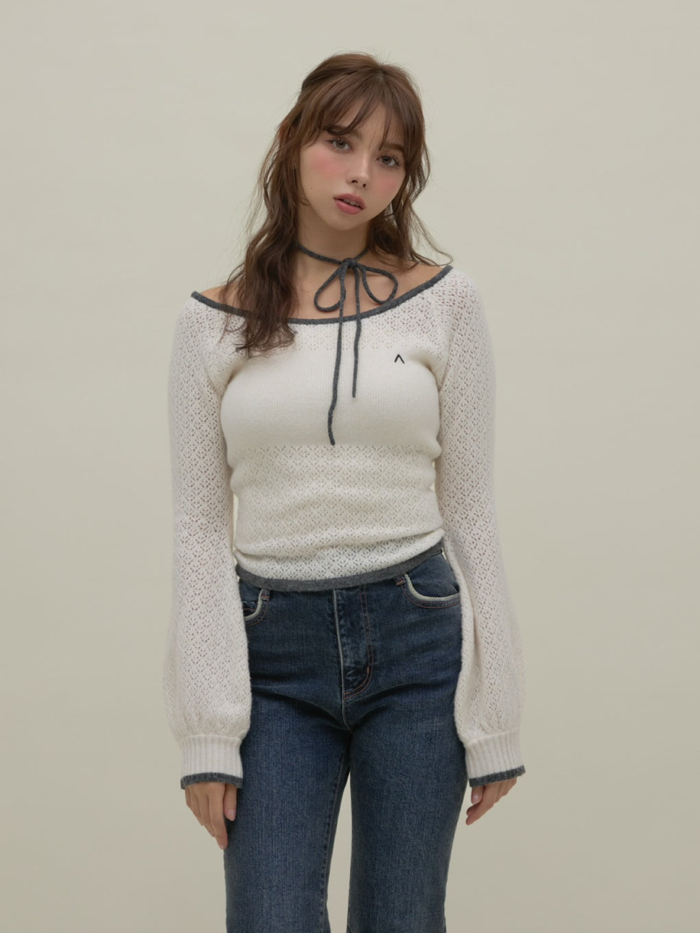 Milly crochet knit tops