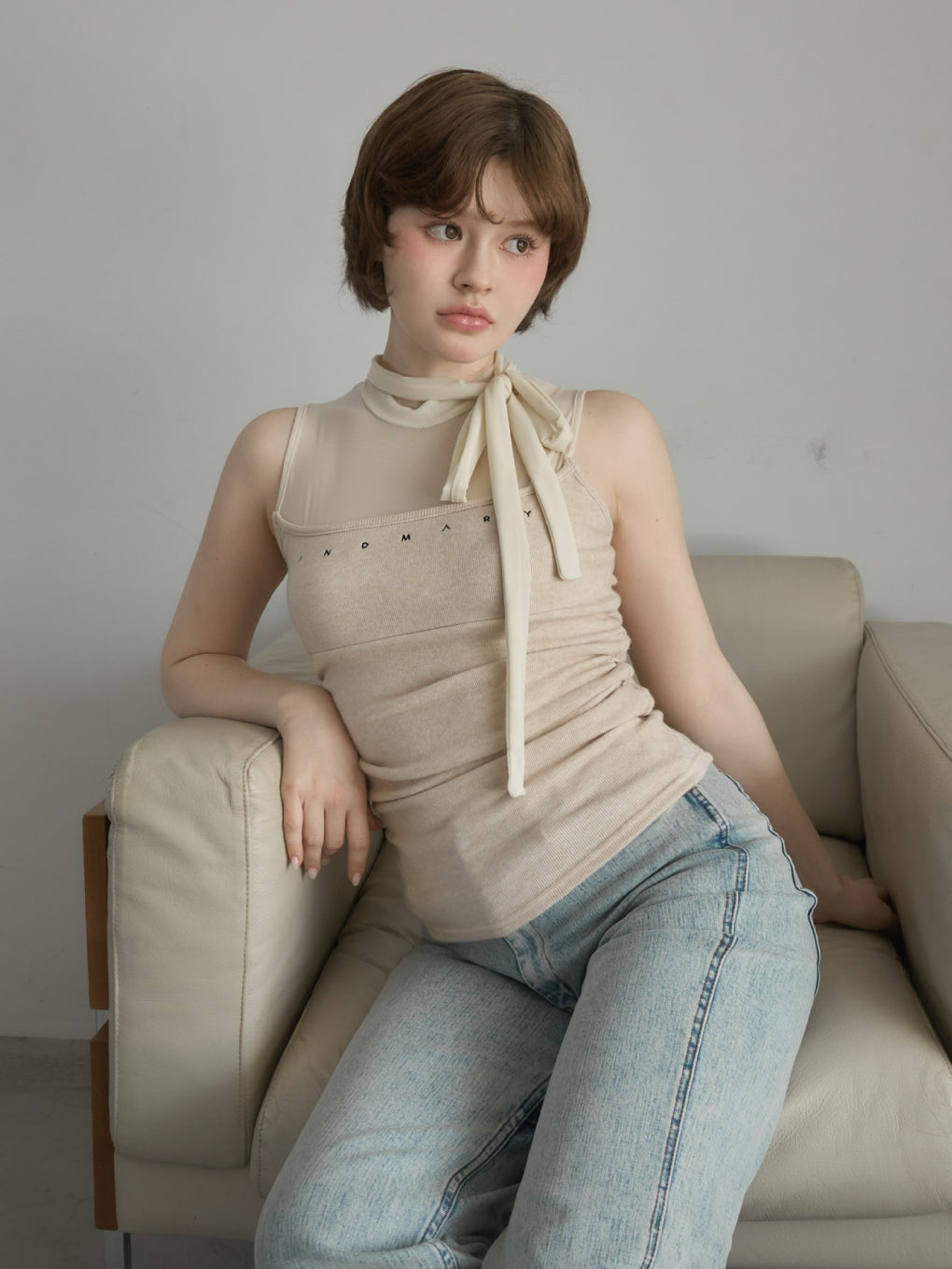 ANDMARY】Amy ribbon tops