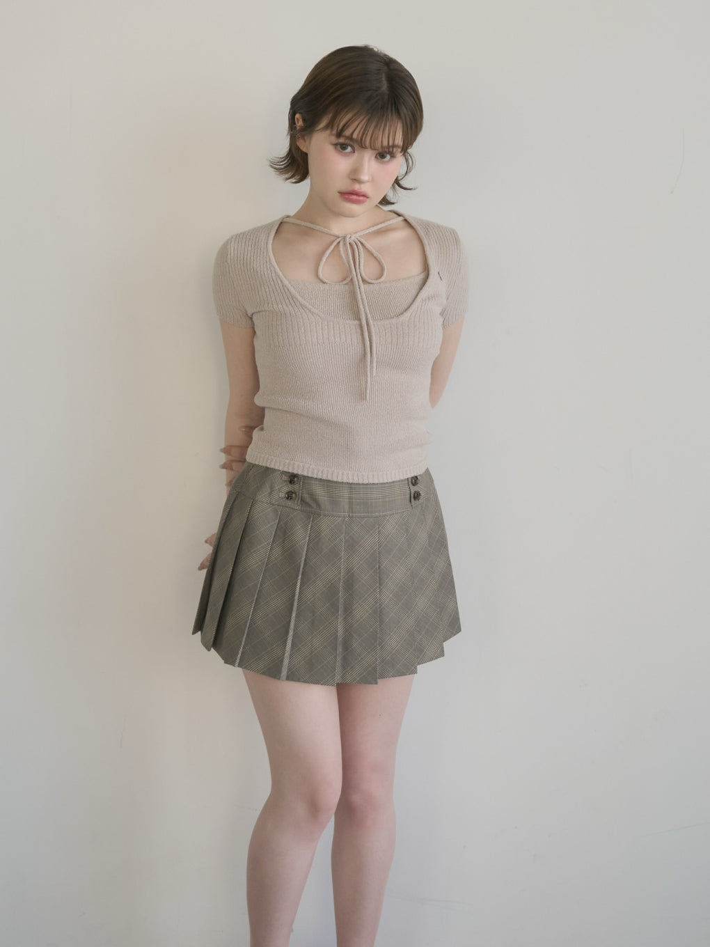 ANDMARY】Thalia ribbon knit tops