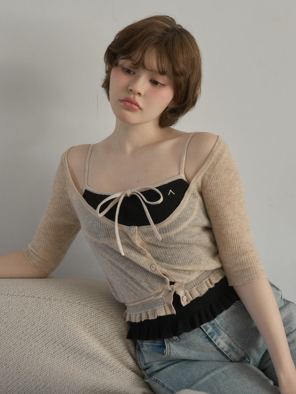 Cameron knit set tops