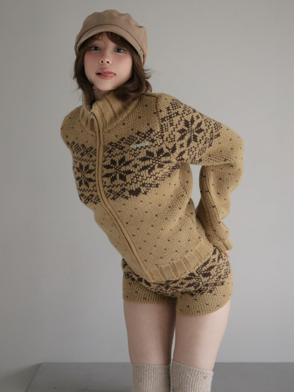 Snow drop knit set up